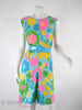 60s Floral Romper - with blue belt (not included)