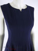 60s Adele Simpson Navy Dress + Jacket - dress close