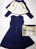 60s Adele Simpson Navy Dress + Jacket - interior + label