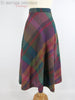 1970s Wool-Blend Plaid Skirt
