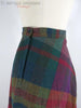 1970s Wool Blend Plaid Skirt - Side View