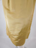60s Gold Dress + Overlay - skirt wrinkles and pull