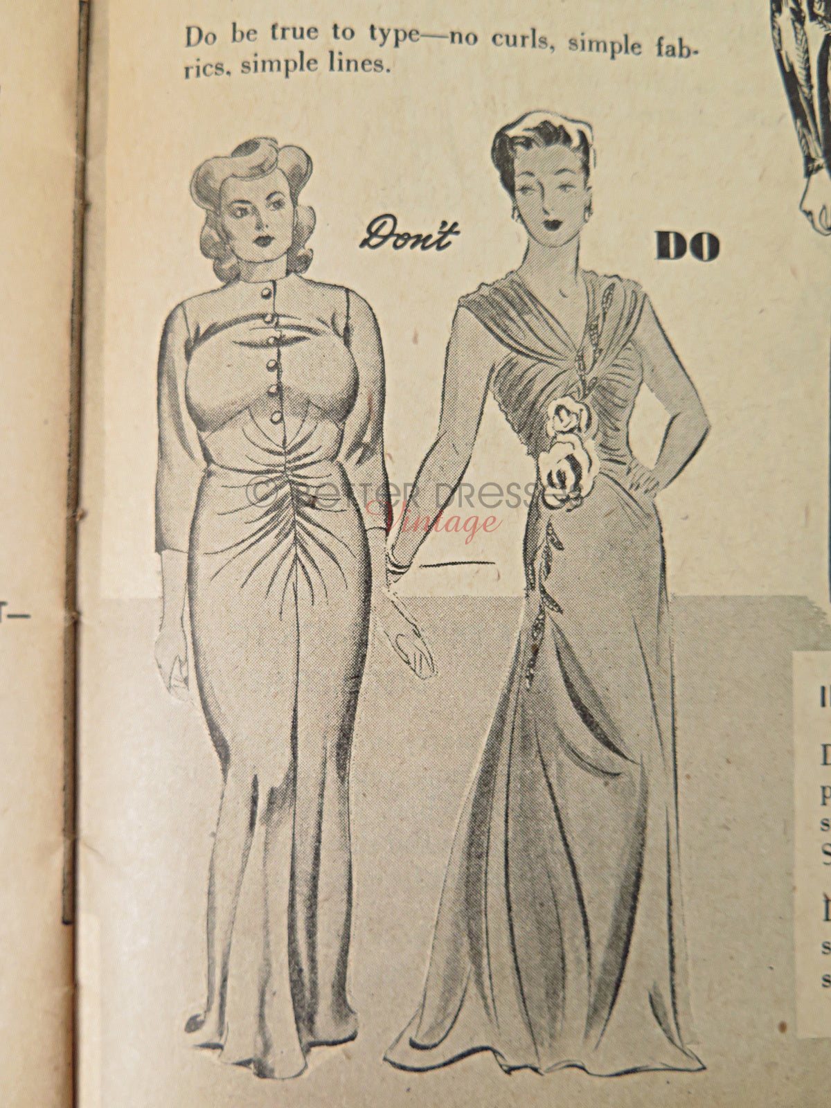 40s Fashion Dos and Don'ts For The Tall Girl Booklet Better Dresses Vintage 40s Fashion Dos and Don'ts For The Tall Girl Booklet Better Dresses Vintage