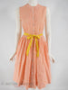 50s/60s Orange Stripes Full Skirt Shirtwaist by Bobbie Brooks