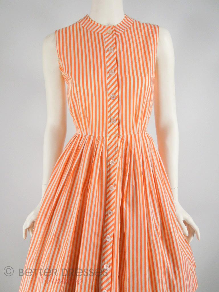 orange 50s dress Retro Stage Sunflower Floral Sweetheart Neck Swing Dress 50s Fashion Orange