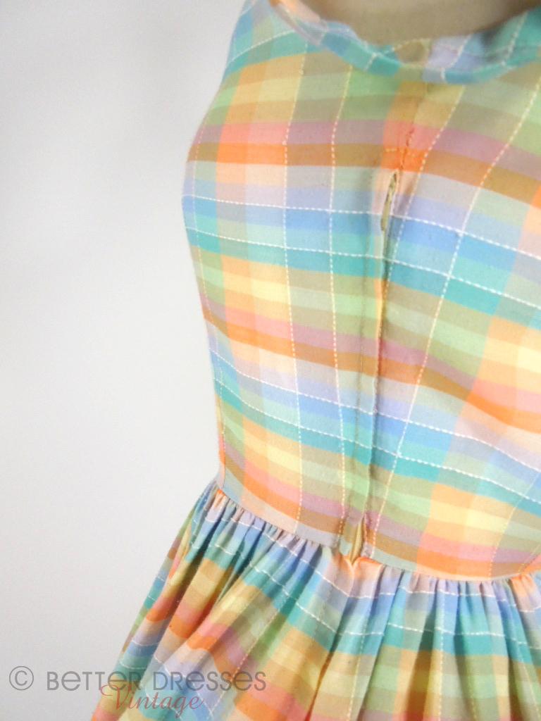 pastel 50s dress Vintage 1950's Floral Pastel Day Dress