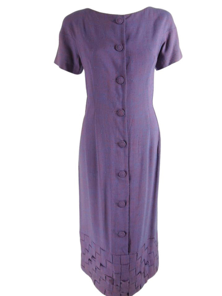50s Purple Day Dress
