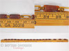 60s Faux Tortoise Link Belt - with ruler