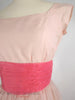 Vintage 1950s Pink Party Dress - close view of bodice