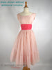 Vintage 1950s Pink Party Dress - no crinoline
