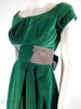 50s Green Velvet Party Dress