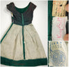 50s Green Velvet Party Dress