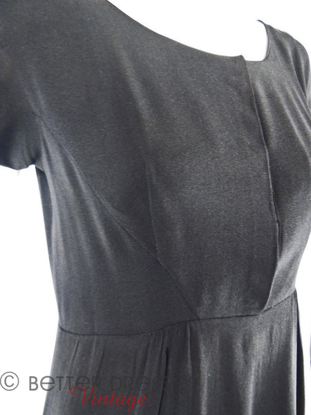 50s LBD in Silk Crepe - seams