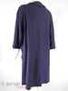 60s Navy Blue Swing Coat - bk