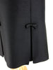 Gino Charles Black Dress - pleat detail