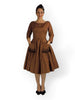 50s Silk Dress with Pockets