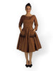 50s Silk Dress with Pockets