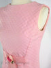 60s Shift Dress in Pink - close angle view
