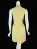 60s Mod Yellow Mini Dress - back