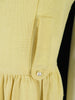 60s Mod Yellow Mini Dress - detail