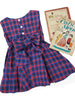 50s Child's Plaid Dress - Back View