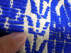 50s or 60s Mexican Blue Wool Poncho - spot