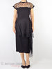 50s Lace Bodice Sheath Dress - on model straight front