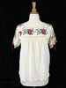 50s Mexican Blouse - on a black background