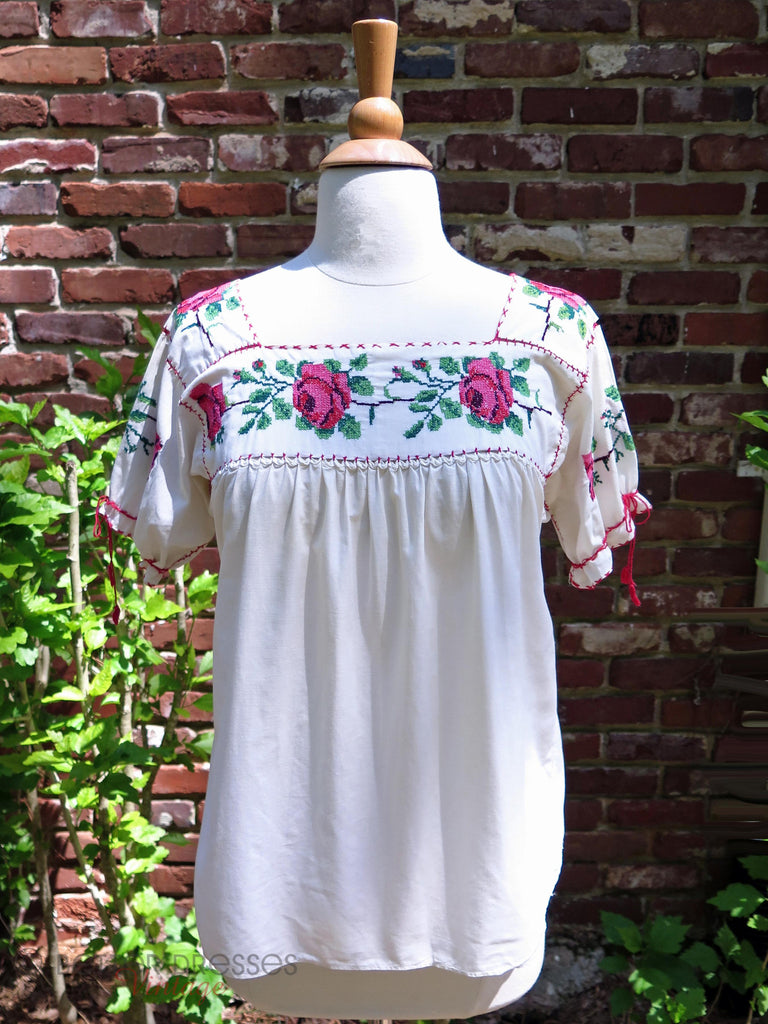 50s Mexican Blouse - front view
