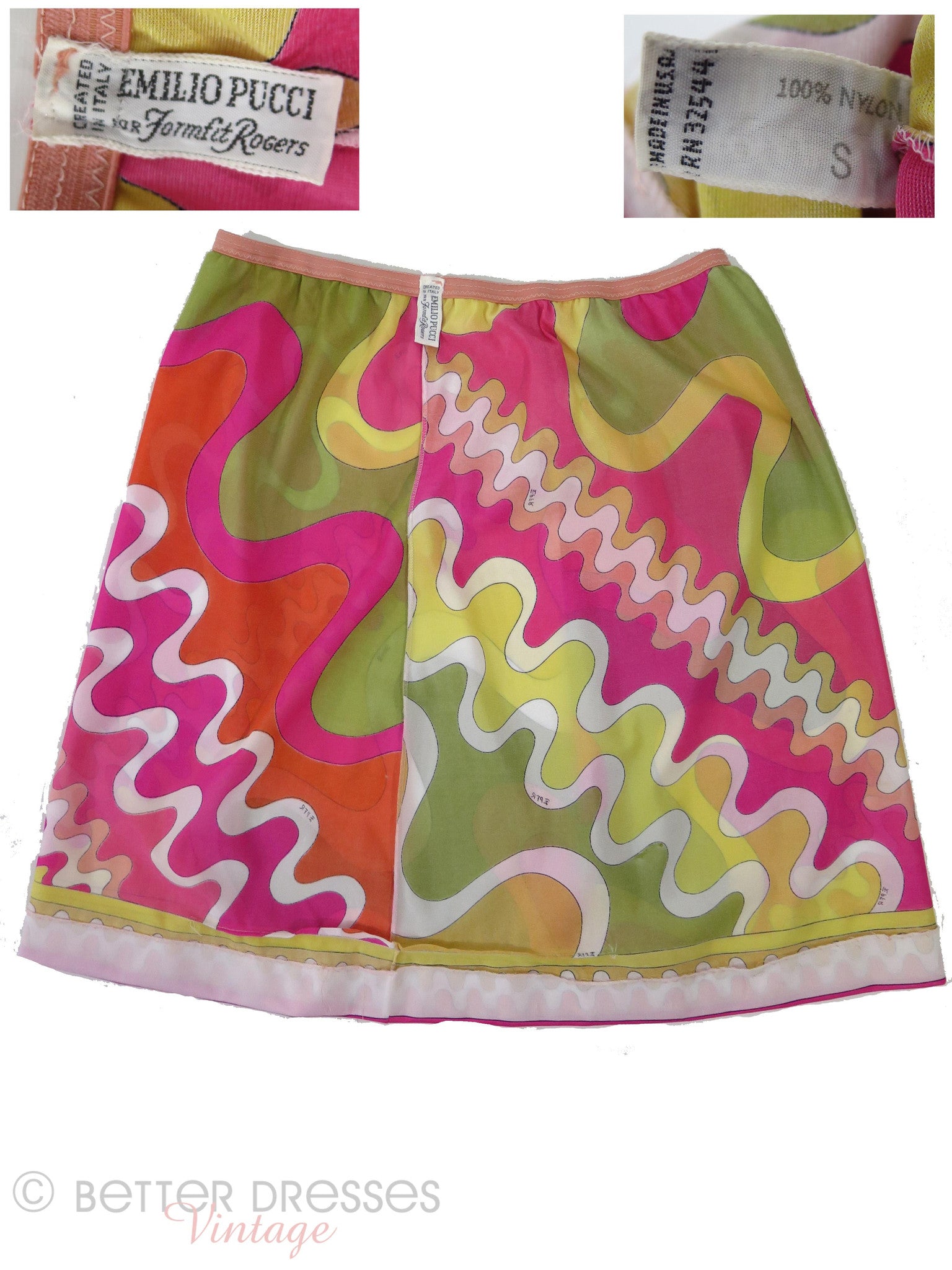 60s/70s Emilio Pucci for Formfit Rogers Half Slip – Better Dresses 