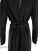 30s Black Crepe Gown - back detail