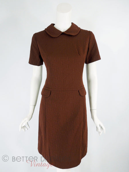 60s/70s Does 20s Mod Shift Dress - front