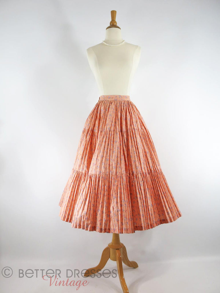 Vintage Martha of Taos Broomstick Skirt - with crinoline