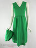 Vintage Ivey's Green Dress and Jacket Set - dress front