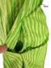 Manteau de maison imprimé bambou vert des années 50/60 ou couverture de plage