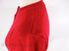 60s Red Wool Cardigan - saddle shoulder