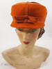 Chapeau orange mod des années 60