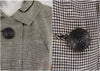 50s Black and White Coat - details
