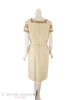 60s Sheath Dress - back view, unclipped