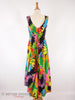 60s Psychedelic Hawaiian Dress - back