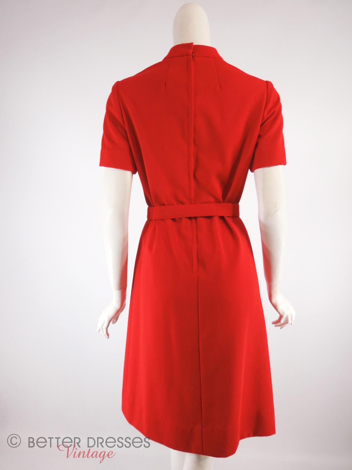 red mod dress Vintage 1960's Red Mod Dress WearMyWardrobeOut