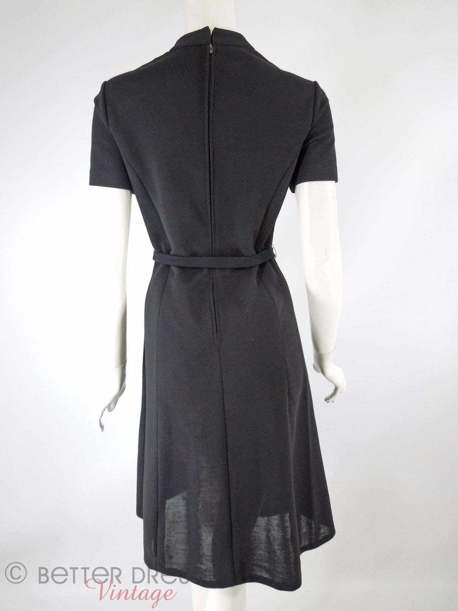 70s Black Short Sleeve Mod Knit Dress Better Dresses Vintage 70s Black Short Sleeve Mod Knit Dress Better Dresses Vintage