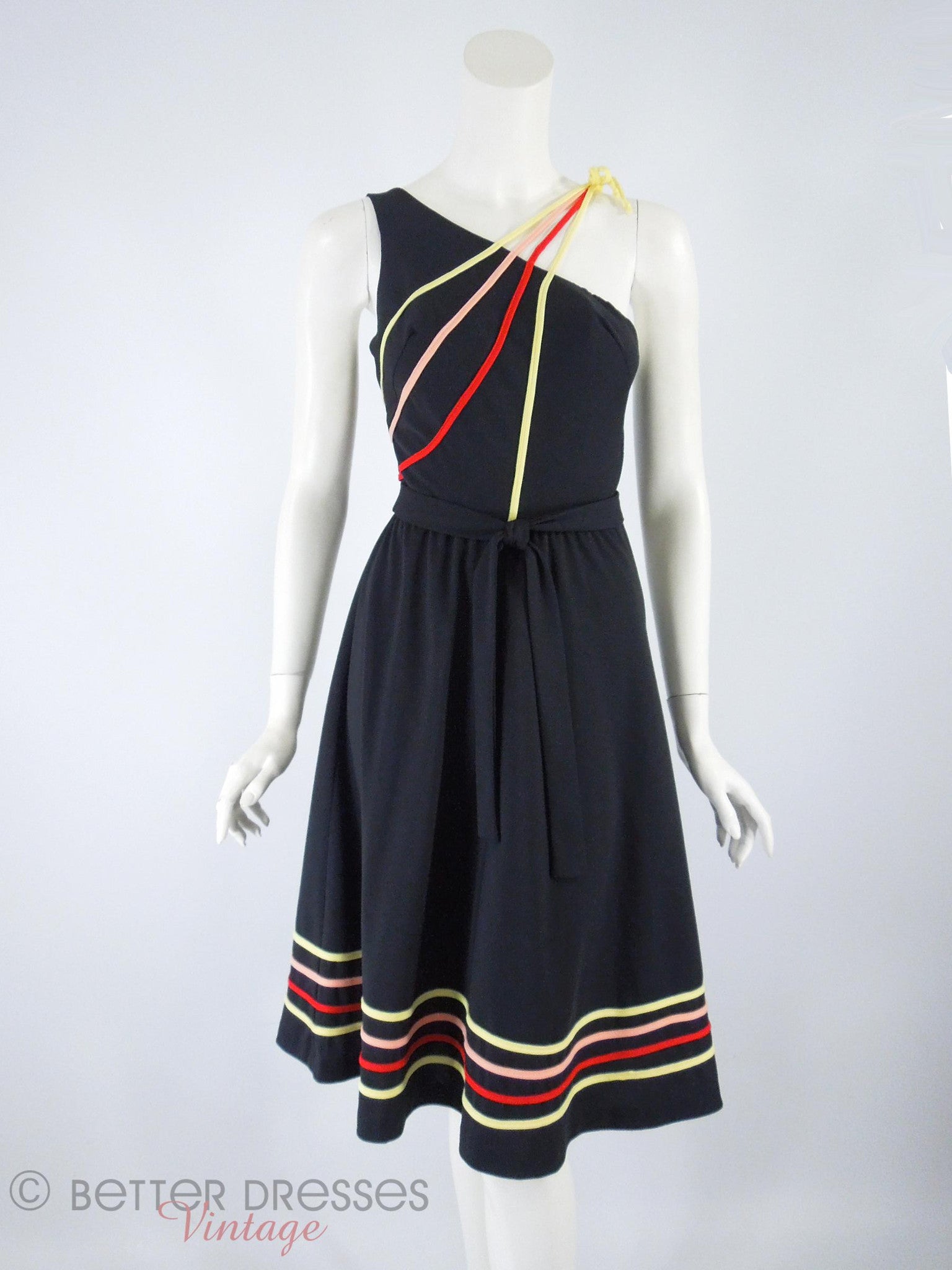 70s disco dress vintage 70s One-Shoulder Disco Dress – Better Dresses Vintage