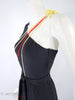 70s Strappy Shoulder Disco Dress - angle view