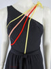 70s Strappy Shoulder Disco Dress - close view