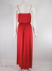 70s Red Maxi Dress - back
