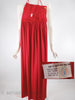 70s Red Maxi Dress - interior and ILGWU tag