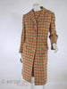 60s Plaid Tweed Dress + Coat - with coat closed