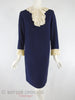 60s Navy Shift With Jabot - front view