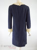 60s Navy Shift With Jabot - back view